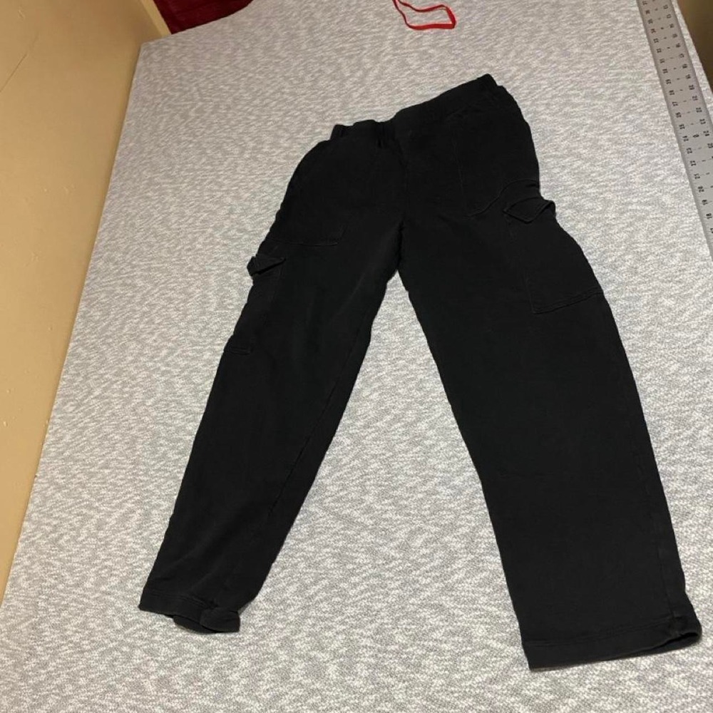 Zara black cargo sweatpants with adjustable waistband women S. SKU-A719